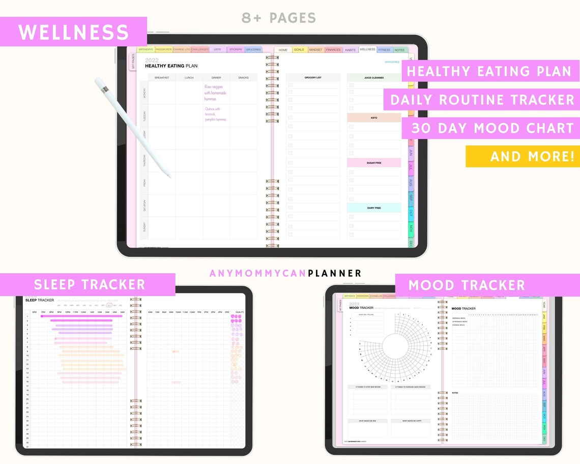 Best Digital Planner for Busy Moms Goodnotes Lifestyle Etsy
