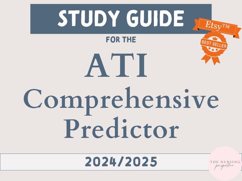 ATI Comprehensive Predictor Study Guide (digital Download) - Etsy