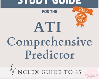 ATI Comprehensive Predictor Study Guide (Digital Download)
