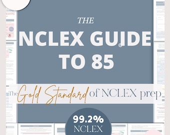 NCLEX Guide to 85® | Updated 2026 NCLEX RN Study Guide | The Nursing Perspective (Digital Download)