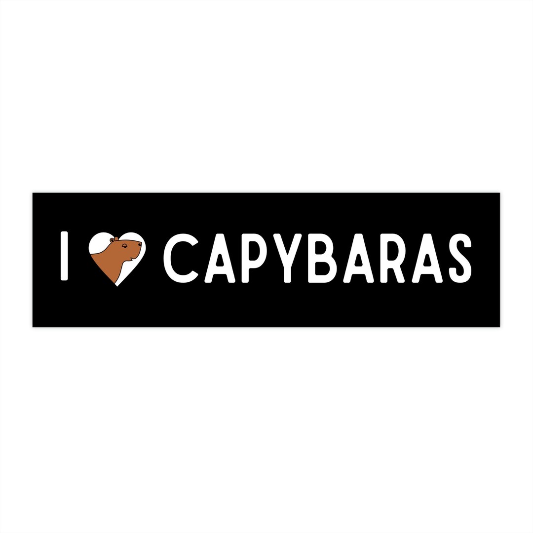 I Love Capybaras Bumper Sticker Funny Capybara Sticker Ok I Pull up