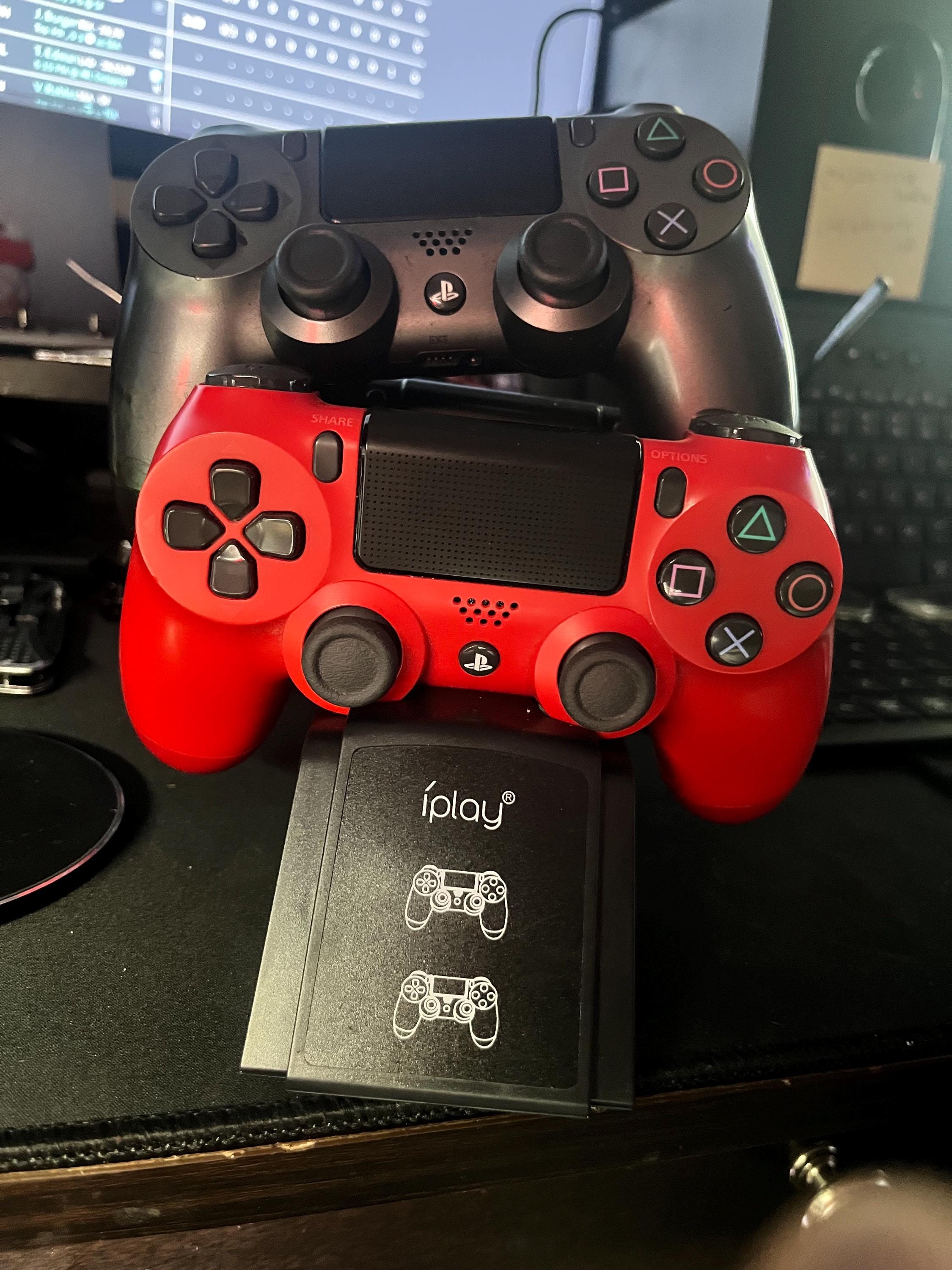 Play Station 4.                                             Three Controllers And Charger Stand,         No Stick Drift,