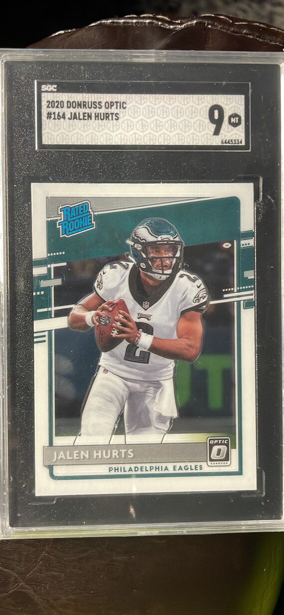 jalen hurts graded rookie card Original Jalen Hurts 2020 Panini Prizm