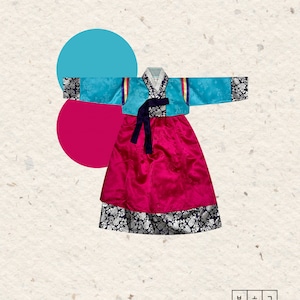 Girl&#39;s Hanbok: Korean Traditional Clothing, Age 4