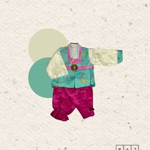 Boys&#39; Hanbok: Korean Traditional Clothing, New Year Costume (Size 8)