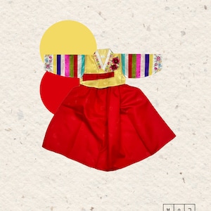 Baby Girl Hanbok: Korean New Year Costume, Age 2