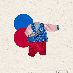 Boys&#39; Hanbok: Korean Traditional Clothing, New Year Costume, Age 8