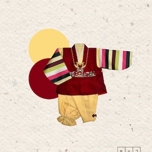 Boys Hanbok: Korean Traditional Clothing, New Year Costume, Age 8