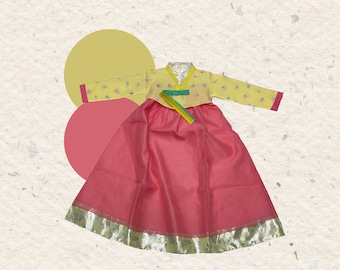 Hanbok para niña: traje tradicional coreano de Año Nuevo (9 y 10 años)