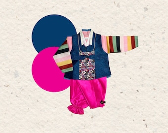 Hanbok, Kid Hanbok, Age 4, Boy, New Years baby hanbok, Hanbok kids, Korean Traditional Clothing, New Years Holiday Costume Boy