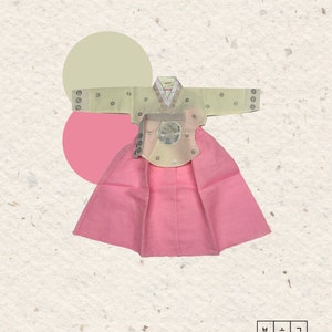 Baby Girl Hanbok: Korean Traditional New Year Outfit, Age 3