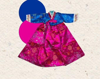 Girl Age 6, Kid Size Age 6, Hanbok, Baby Girl, New Years baby hanbok, Hanbok kids, Korean Traditional Clothing, New Years Costume Girl