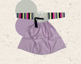 Hanbok para niña: ropa tradicional coreana, 5 años