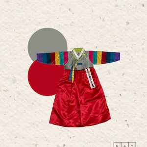 Girl&#39;s Hanbok: Traditional Korean New Year Outfit, Age 4