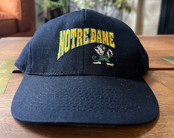 Vintage 90s Notre Dame Top of the World Graffiti Snapback Hat