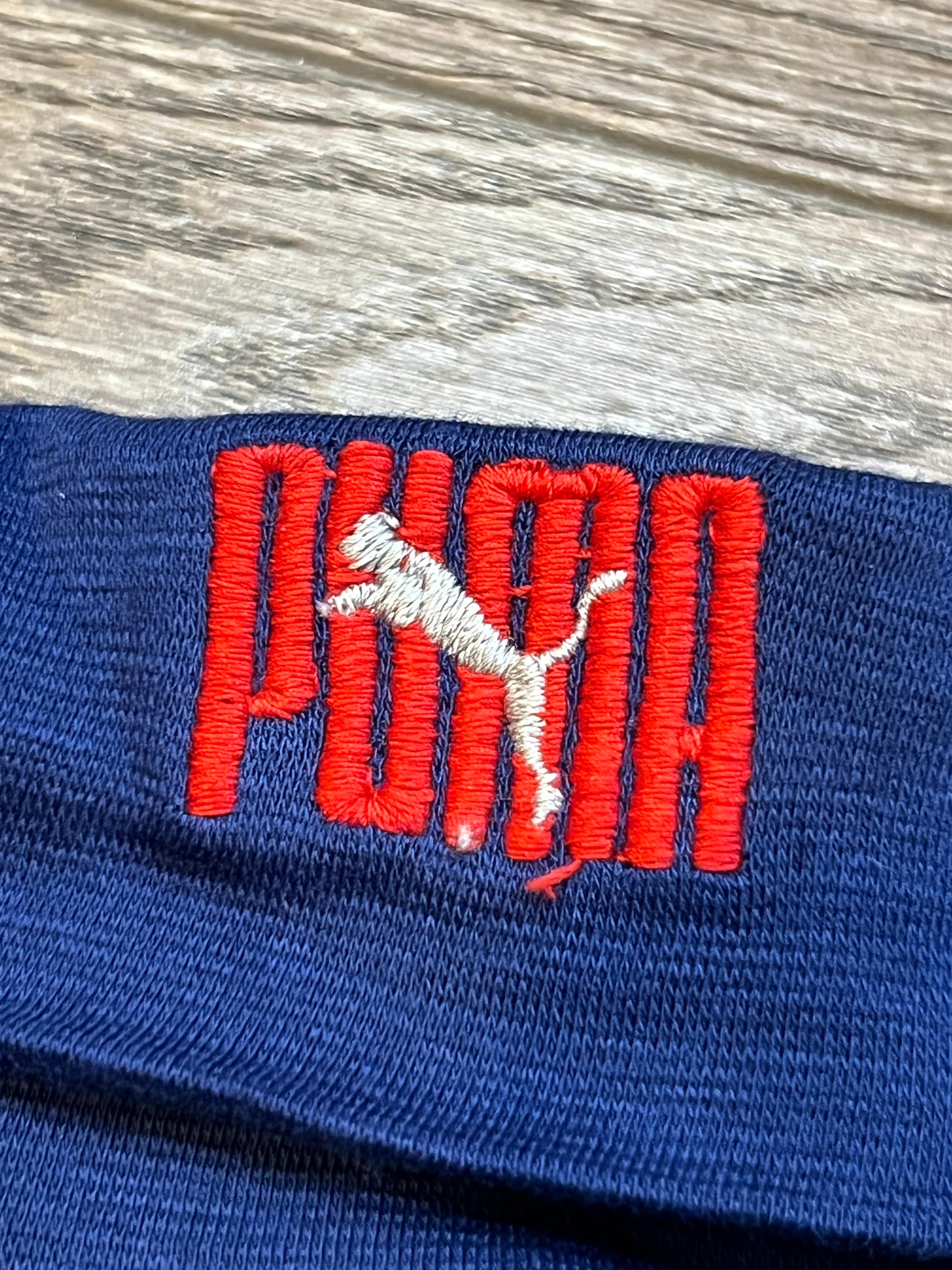PUMA Turtle Neck Long Sleeve Retro Vintage 90s - Streetwear Navy Blue ...