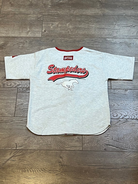 Calgary Stampeders Youth Baseball Jersey Style T-… - image 2