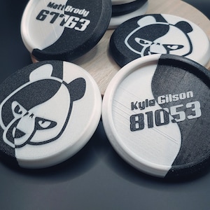 Personalized Panda Disc Golf Mini | Disc Golf | Disc Golfer Gift | Disc Golf Mini Marker | Mini Disc | PDGA Legal Mini | PDGA Mini Marker