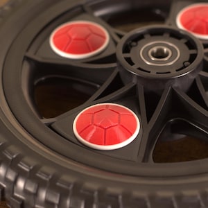 Red Turtle Trooper Slot Hubcap | Disc Golf Slot Hubcap | Disc Golf Rim Decoration | 12&quot; Wheel Hubcap | 12&quot; Rim Hubcap | Wheel Decoration