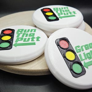 Stoplight Disc Golf Mini | Disc Golf | Disc Golfer Gift | Run It Disc Golf Mini Marker | Mini Disc | PDGA Legal Mini | PDGA Mini Marker
