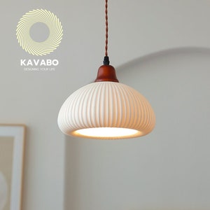 Morden Ceramic Pendant Light, Scandinavian Decor Living room light, Pendant Light Shade