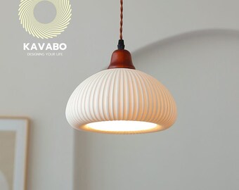 Morden Ceramic Pendant Light, Scandinavian Decor Living room light, Pendant Light Shade