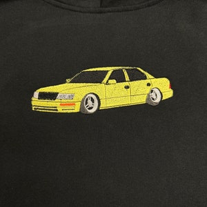 inspired by Lexus LS400 / Toyota Celsior Hoodie - Hooded Sweatshirt - Custom Car Embroidered Hoodie, Car Photo, Race Cars, Car Lover Gift