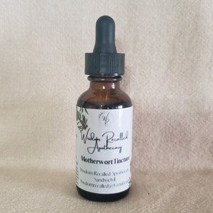 Motherwort Tincture ~  1 oz Bottle Made with Fresh Motherwort Leaf & Vodka  ~NO GRAIN ALCOHOL!!!  Safe Simple Herbal Tintures