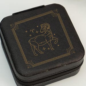 Zodiac Signs Jewelry Box, Birthday Gift For Her, Zodiac Travel Jewelry Case, Zodiac Star Map Jewelry Box, Zodiac Sign Case for Mother Sister
