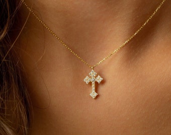 Orthodox Cross Necklace for Women, Orthodox Cross for Mothers Day, Greek Cross Pendant