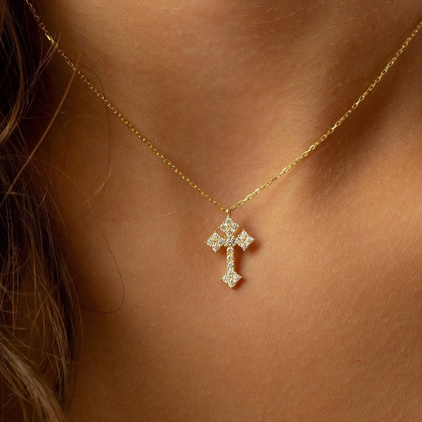 Orthodox Cross Necklace for Women, Orthodox Cross for Mothers Day, Greek Cross Pendant