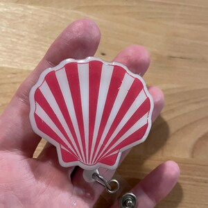 Coastal Badge Reel, Ocean Badge Reel,  Beach Badge Reel, Summertime Badge Reel, Seashell Badge Reel