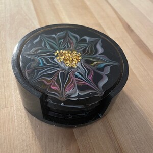 Flower bloom coasters- set of 4