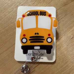 Schulbusfahrer Abzeichen Reel, Drehclip aus Vinylharz