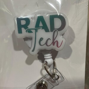 X-Ray Tech Badge Reel, Radiology Badge Reel, Rad Tech Badge Reel