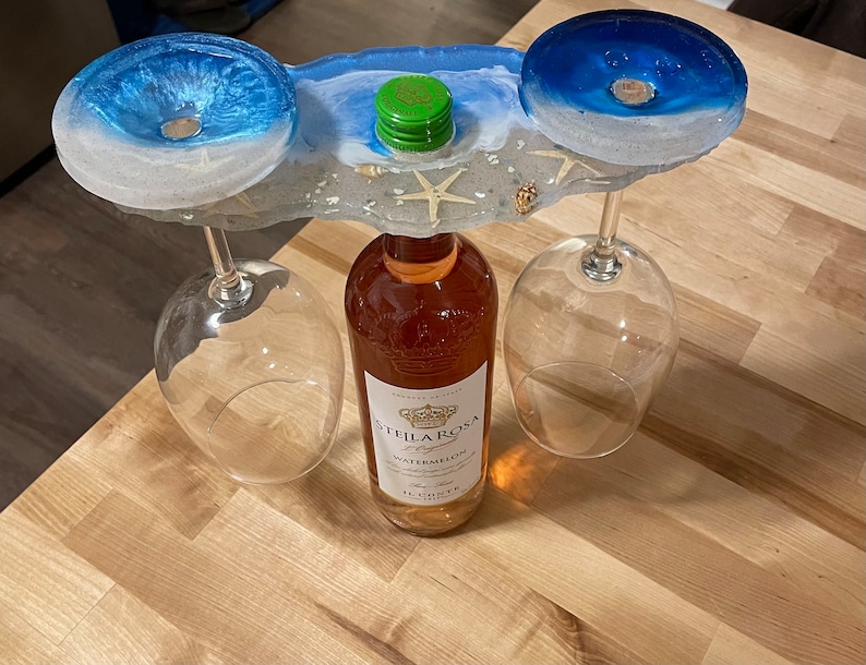 Beach Wine Glasses Wine Lover Gift Coastal Glassware Etsy