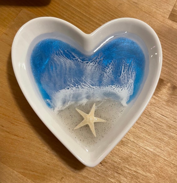 Marbled Heart Ring Dish – Quiet Clementine