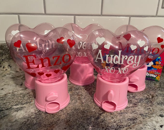 Personalized Valentine's Day Gift, Heart Candy Dispenser, Valentine's ...