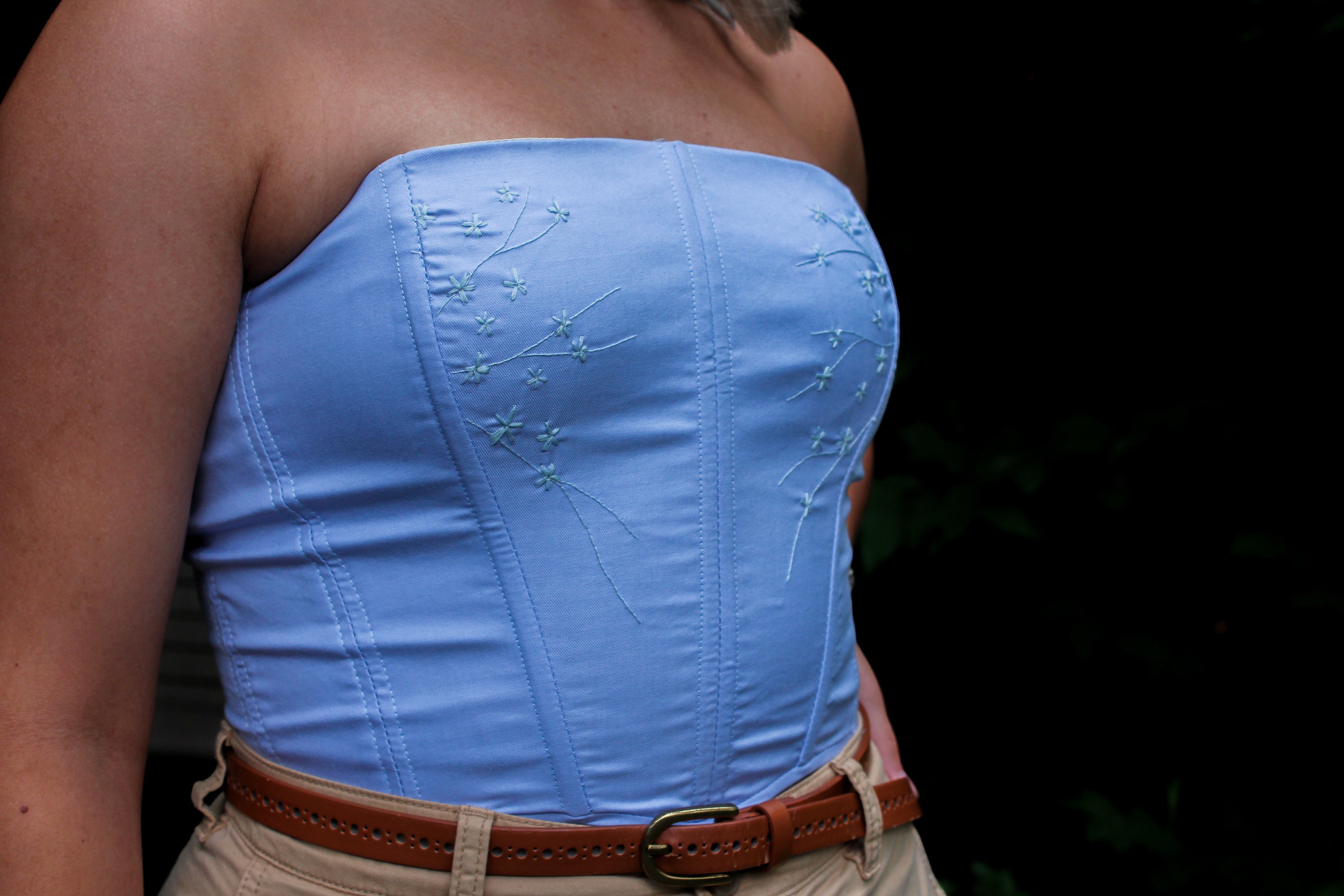 期間限定お買い得商品 |  通販 Handmade / Corset Embroidery Flora Bustier Etsy - トップス