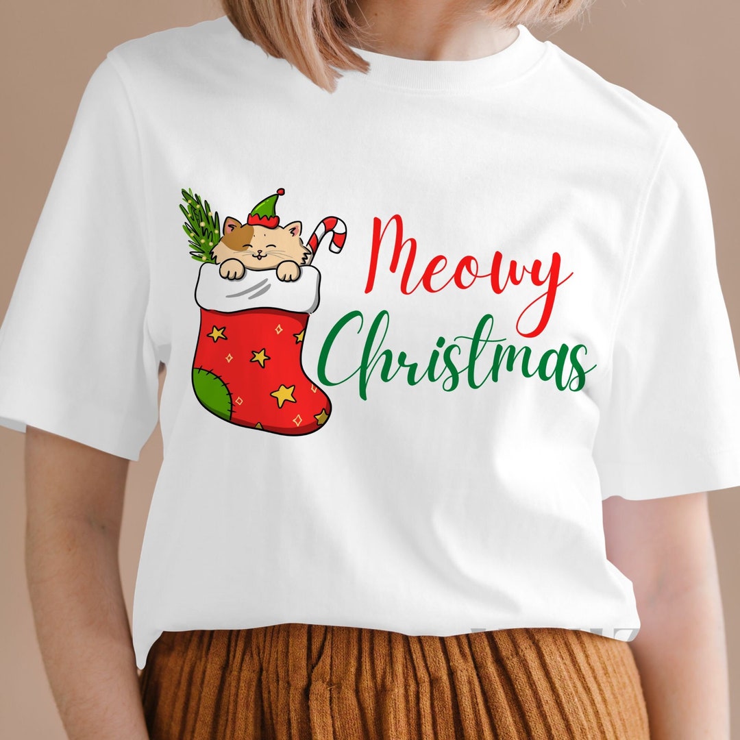Meowy Christmas Svg Cat Svg Christmas Svg Pets Svg and - Etsy