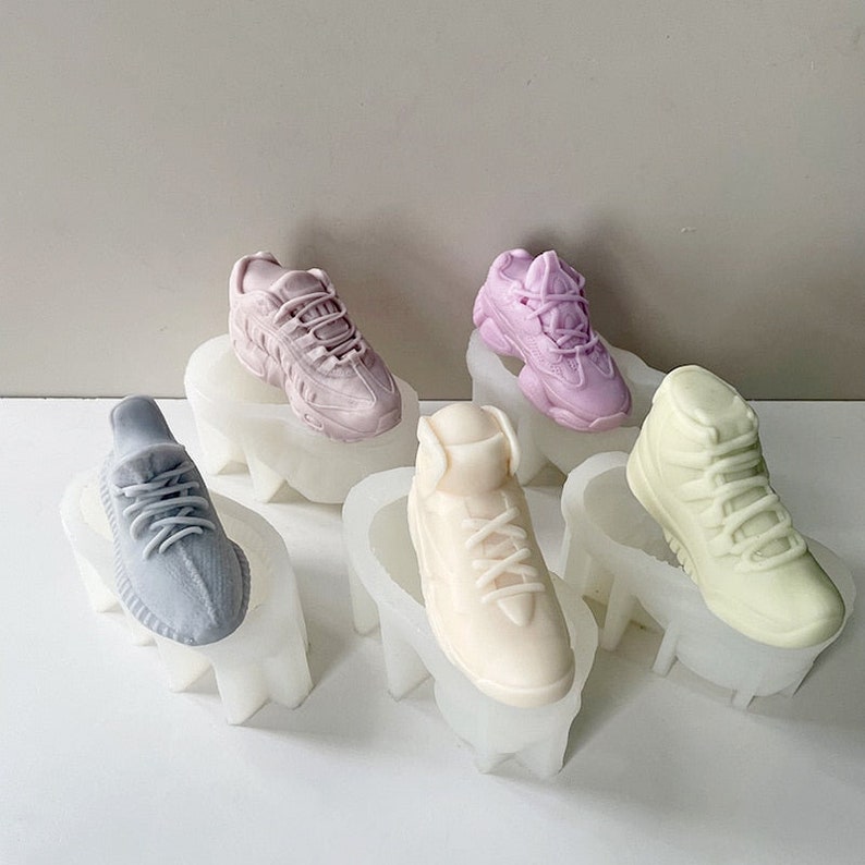 Threedimensional Sneakers Candle Silicone Mold DIY Handmade Etsy