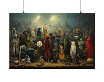 ビッグフットの印刷可能なポスター、ビッグフットの肖像画、サスカッチ