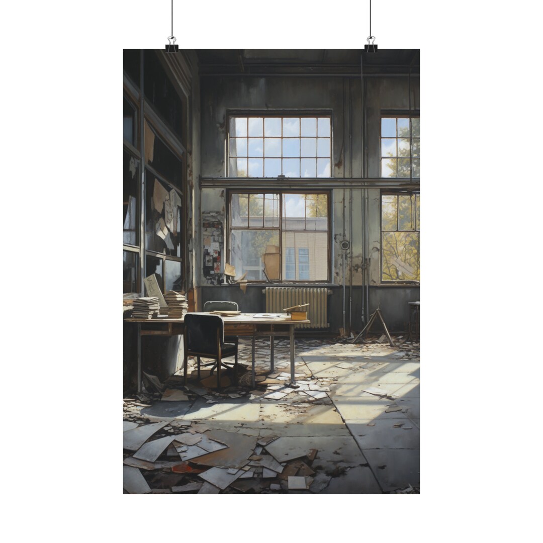 Abandoned School Print in 2 Sizes. Urban Exploration Poster of a ...