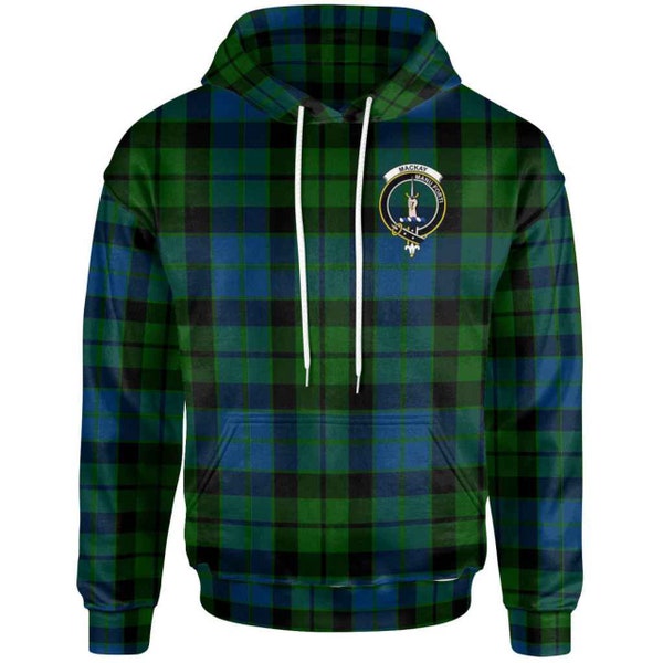 ScottishTartan3 Sweat à capuche tartan écusson du clan MacKay écossais, sweat à capuche imprimé tartan, clan tartan écossais, cadeau pour amateur de clan tartan