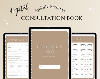 Digital Eyelash Client Consultation Book | Eyelash Extension | GoodNotes | Digital Downloads | Instant Download |