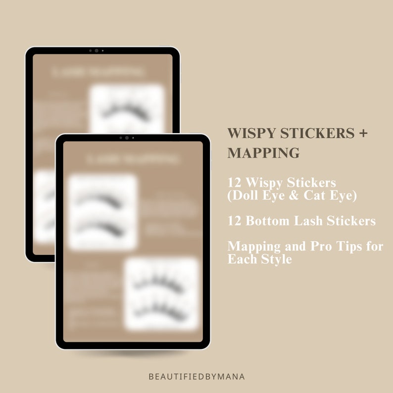 Lash Extensions Sticker Wispy Eyelash Extension Sticker Book | Lash Mapping, Client ...
