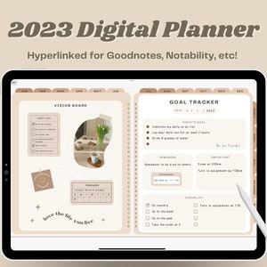 2023-24 Digital Planner | Hyperlinked Planner | GoodNotes Planner | Financial Planner | Daily, weekly, monthly Planner | iPad planner