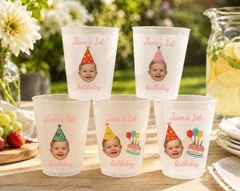 Tasses personnalisées imprimées Baby Club, Cadeaux bébé visage, Cadeaux bébé monogramme personnalisé, Cadeau baby club personnalisé, Décoration de fête premier anniversaire