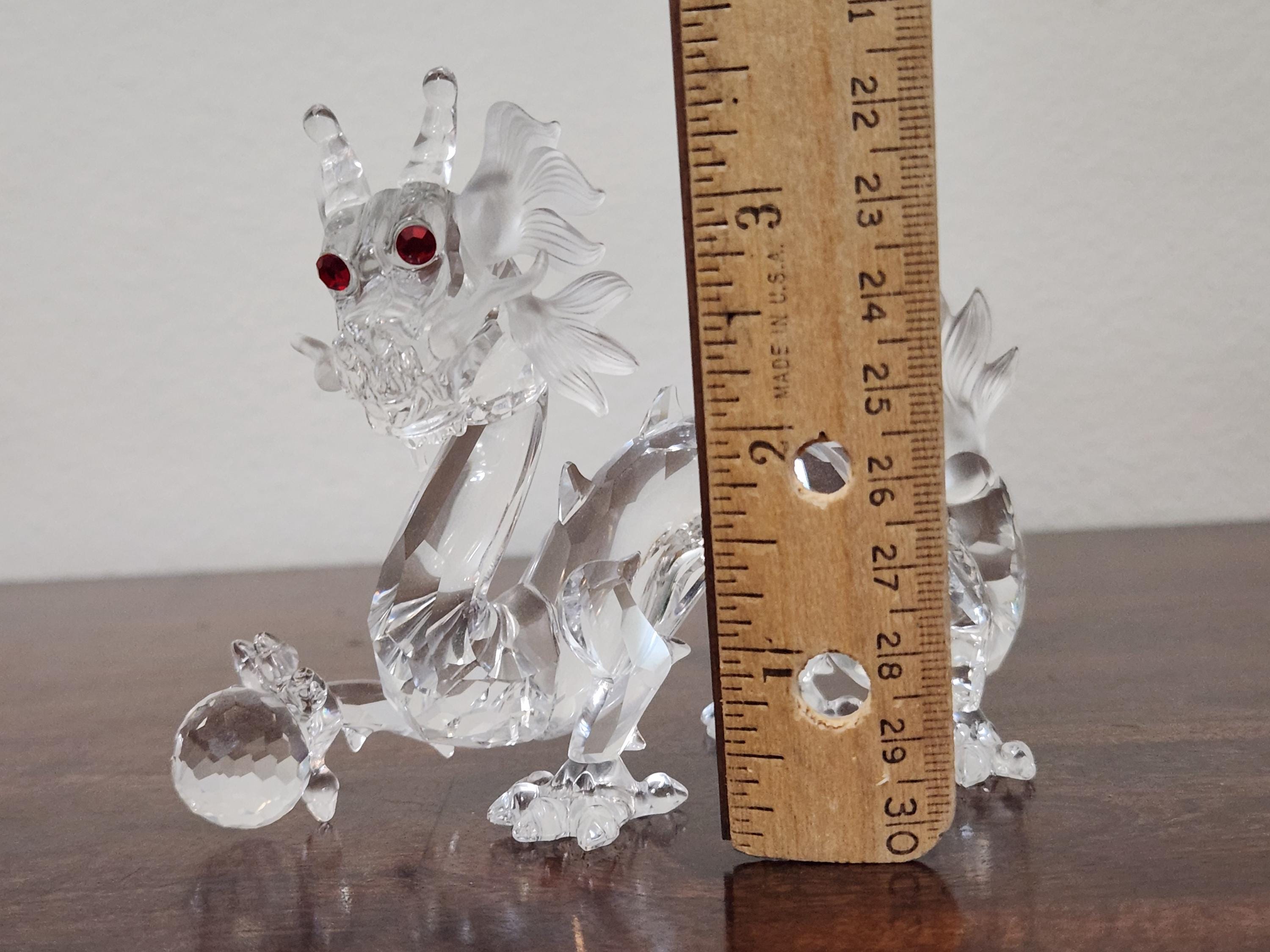 Vintage 1997 Swarovski Crystal Dragon Figurine: Annual Edition