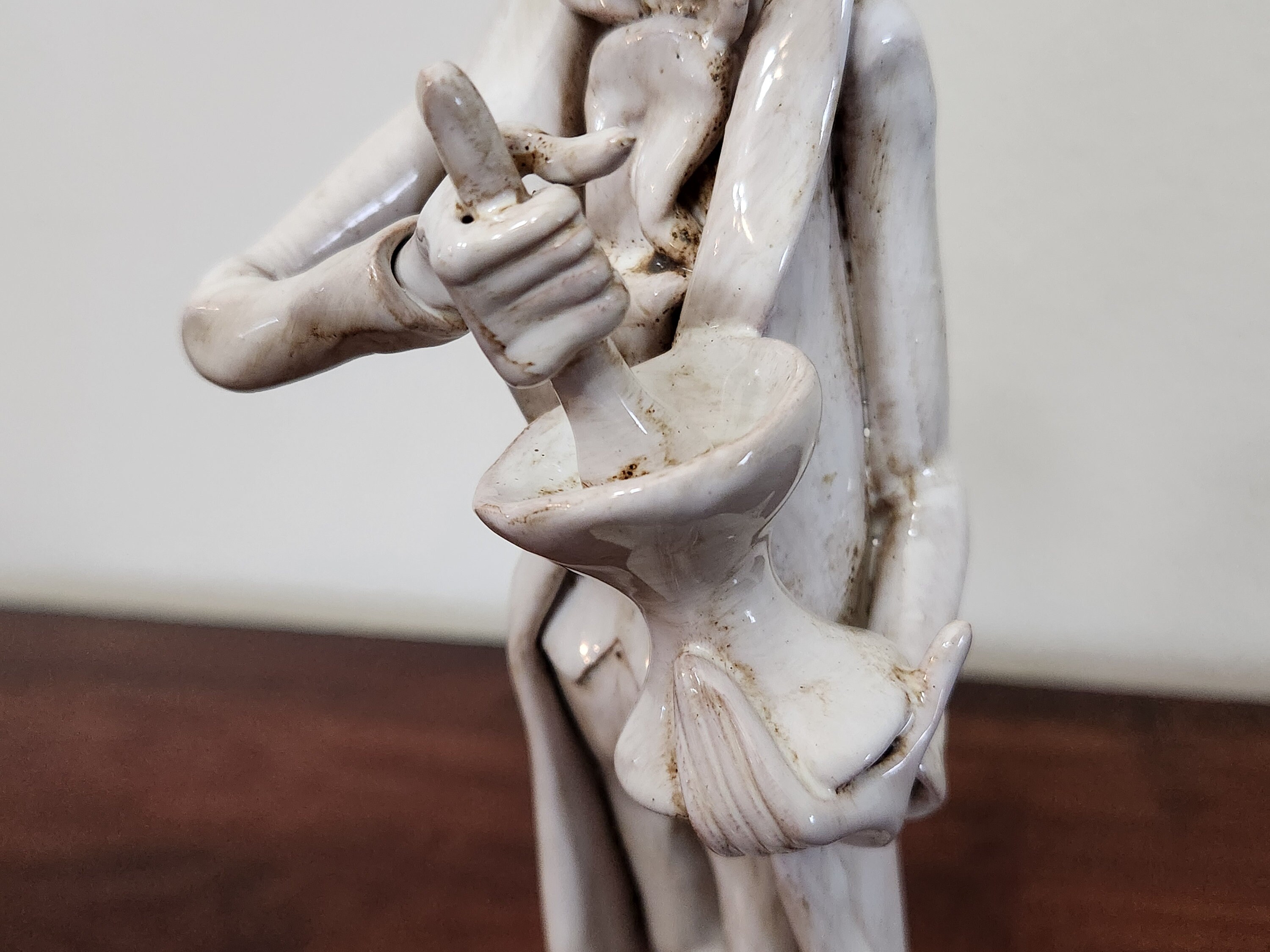 Vintage Dino Bencini Ceramic Alchemist Figurine, Italy